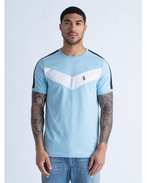 Luke 1977 Calvia Chevron T-Shirt - Blue