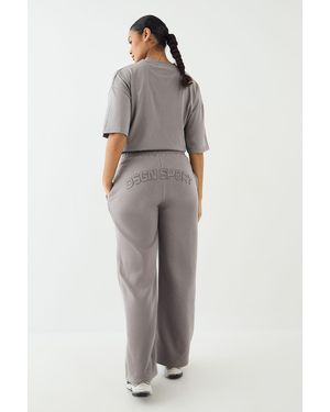 DSGN Studio Self Fabric Applique Straight Leg Jogger - Grey