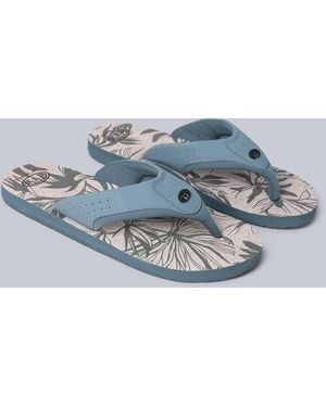 Mountain Warehouse 'Jekyl' Flip Flops With Soft Padded Upper Straps Slip-On Beach Sandals Outdoors - Grey