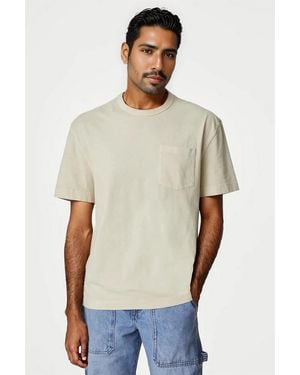 Secret Label Heavy Cotton Pocket T-Shirt - White
