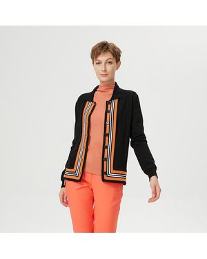 S&J Weekends Vest Met Contrasterende Randen - Rood