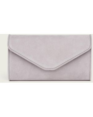 LK Bennett Dominica Clutch, Pale - Grey