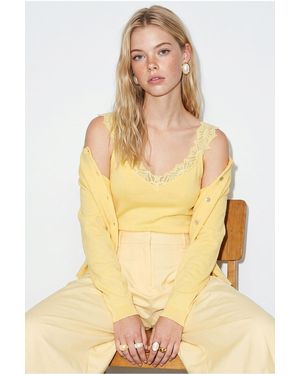 Bianco Lucci Knit Cardigan - Yellow