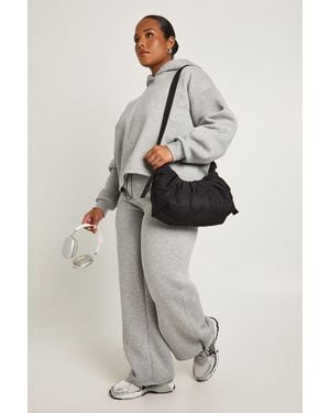 Boohoo Plus Toggle Wide Leg Joggers - Grey