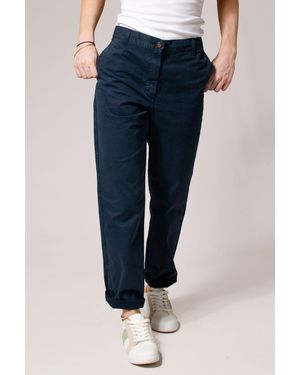 Secret Label Tapered Ankle Grazer Chino Trousers - Blue