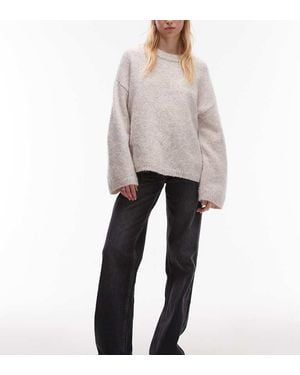 TOPSHOP Ember Low Rise Straight Leg Jean - Grey