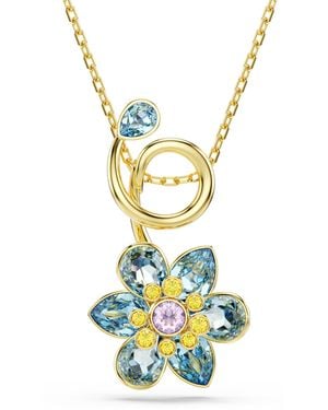 Swarovski 'Idyllia F Florere' Plated Metal Necklace - Metallic