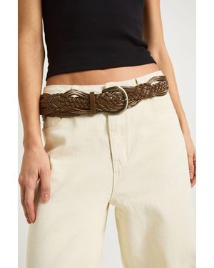 Boohoo Braided Detail Belt - Black