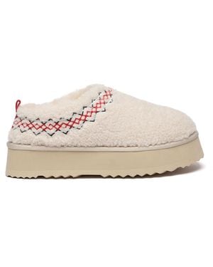 EverAu Australia Ever Au Australië Lewin Pluche Enkellaars Platform Slippers - Wit