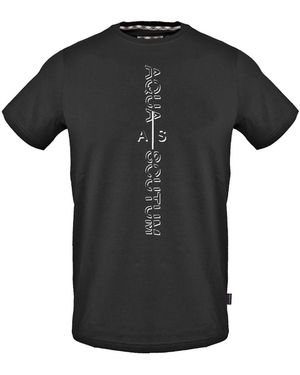 Aquascutum Crew Neck Short Sleeve Jersey T-Shirt - Black
