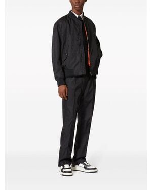 Valentino Toile Iconographe Nylon Bomber - Black