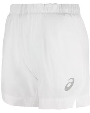 Asics Motion Dry Club Shorts Tennis Training Bottoms 130255 0001 - White
