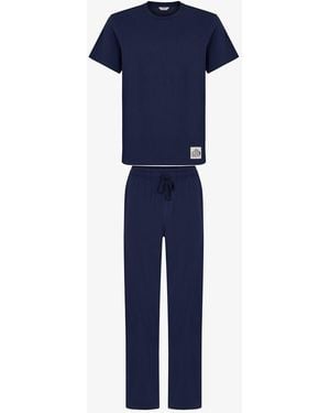 Penti Midnight Forest Short Sleeve Pyjama Set - Blue