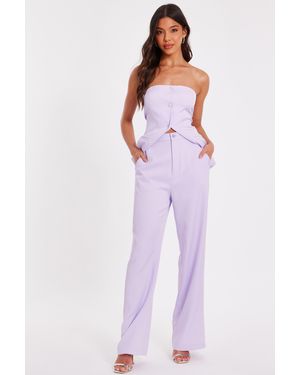 Quiz Woven Trousers - Purple
