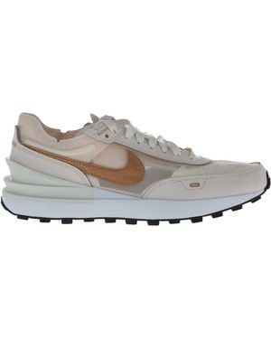 Nike Waffle One Trainers Pale Ivorymetallic - Grey