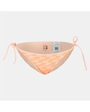 PUMA Wave Patterned Tie Bikini Bottom - Natural