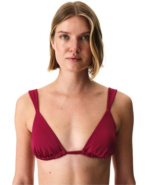 Penti Evelyn Glanzende Driehoekige Bikinitop - Rood