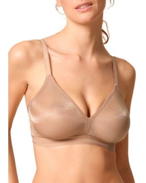 Gossard Glossies Sheer Bralette - Brown