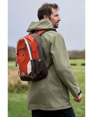 Mountain Warehouse 'Quest' Laptop Bag With Bottle Pocket Water Resistant Work Travel School Backpack - Green