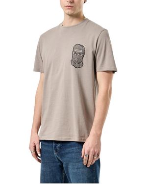 Weekend Offender T Shirts Bali Crew Neck Summer Short Sleeve Casual Cotton - Grey