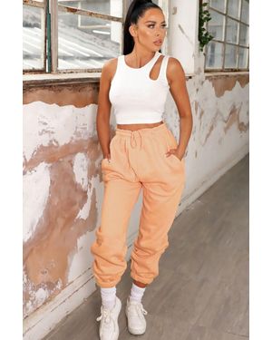 Femme Luxe Cuffed Joggers Lizzie - Orange
