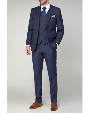 Scott Sharkskin Trouser - Blue