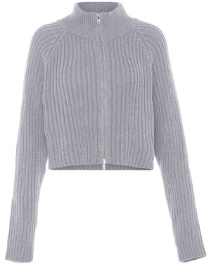 myMo Vest Dames Licht Grijs Melange