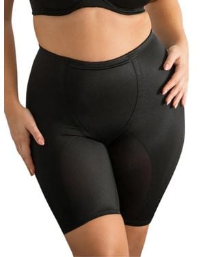 Pour Moi 16603 Hourglass Firm Control High-Waist Shorts - Black