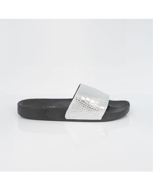 Brave Soul Crocodile Strap Slider - White