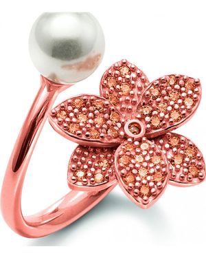 Folli Follie 3R19S150Rsw-52 Ladies Ring - Red