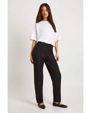 Boohoo Tall Basics Tailored Tapered Trouser - Black