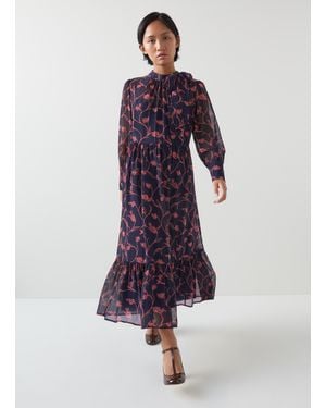 LK Bennett Selina Petite Dresses - Purple