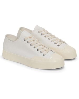 Superga Adult 2432 Works Cotton Canvas Low Cut Trainers /Off) - White