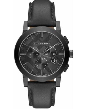 Burberry Bu9364 The City Chronograph Watch - Black