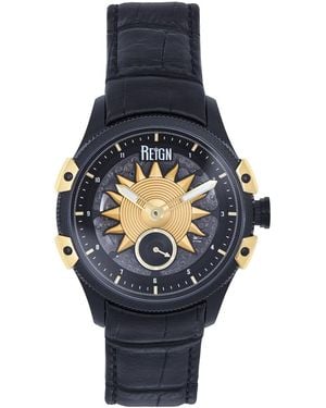 Reign Solstice Automatic Semi-Skeleton Watch - Blue
