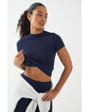 DSGN Studio Sculpt Short Sleeve Top - Blue