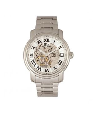Reign Kahn Automatic Skeleton Bracelet Watch - Metallic