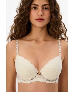 Penti Laluce Lace Padded Bra - Brown