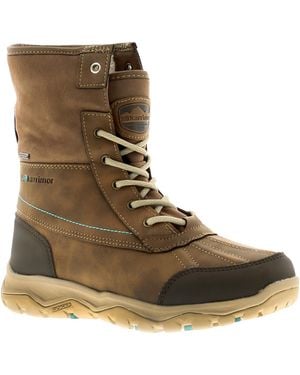 Karrimor Edmonton Ladies Leather Walking Boots By Pu - Brown