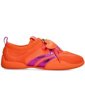 Steve Madden Suede Biscotti Trainers - Red