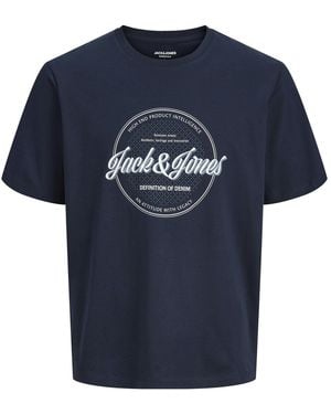 Jack & Jones Big & Tall T-Shirts O-Neck - Blue