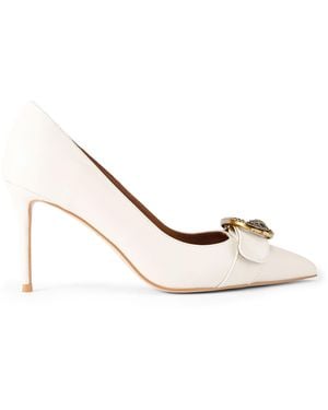 Kurt Geiger Leather Kgl Mayfair Court Sm Egl Heels - White