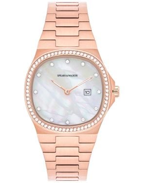 Spears & Walker Stainless Steel Watch Approx. 31.2 Mm - Pink