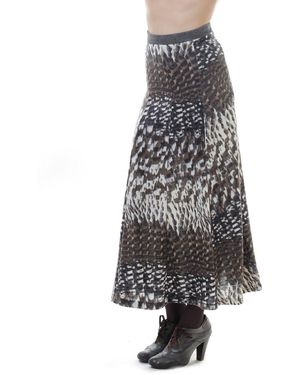 Conquista Print Maxi Skirt - White