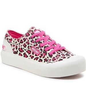 Rocket Dog Jazzin Plus Monroe Cotton Damestrainers Hot Pink - Roze