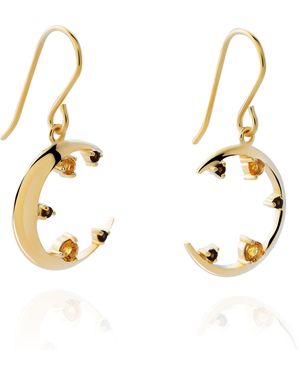 Orphelia 'Eline' 925 Sterling Drop Earrings - Metallic