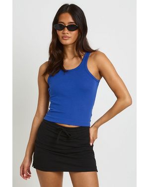 Boohoo Adjustable Waist Skort - Blue
