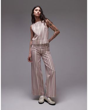 TOPSHOP Mid Rise Wide Leg Jean - Multicolour
