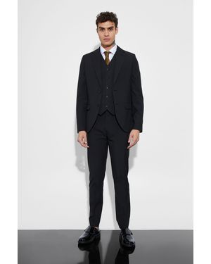 BoohooMAN Slim Single Breasted Suit Jacket - Blue