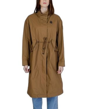 Blauer Long Sleeve Utility Trench Coat - Brown